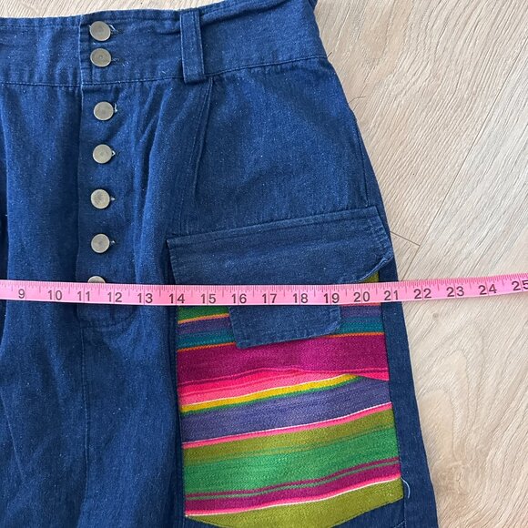 Drop Crotch Button Fly Jeans sz M-L - Picture 9 of 16